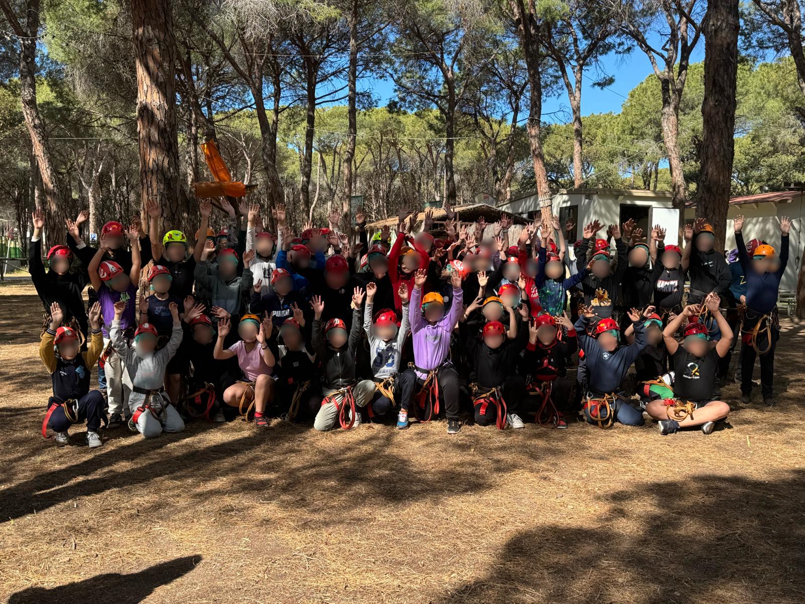Gli alunni della Manno al Parco Avventura di Pula