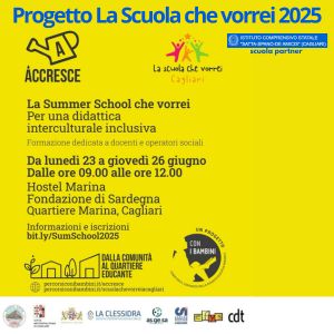 La “Summer School Che Vorrei”: 4 mattine di formazione gratuite per educatori, insegnanti, operatori sociali dal 23 al 26 giugno