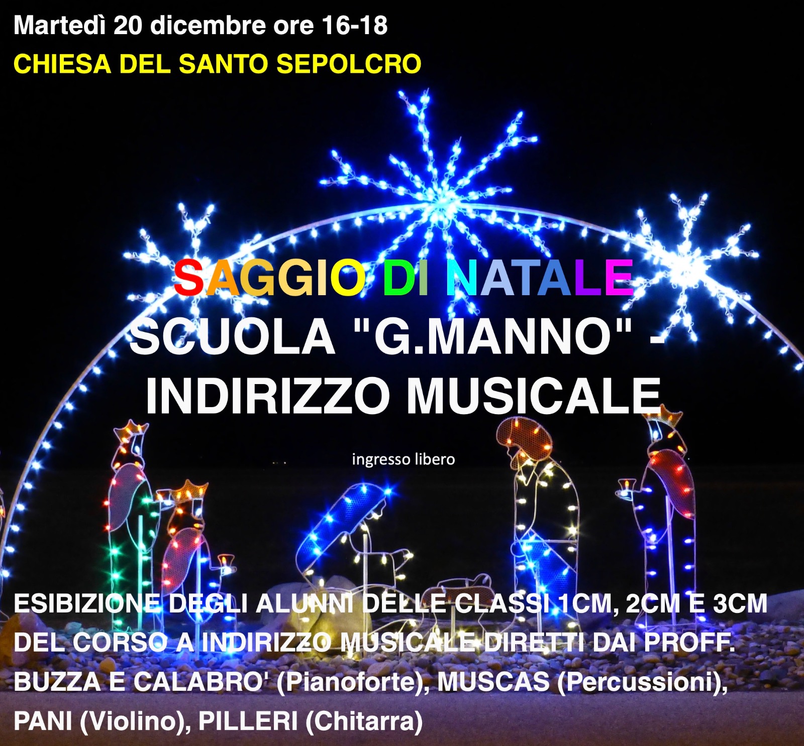 Scuola Manno: saggio di Natale 2022